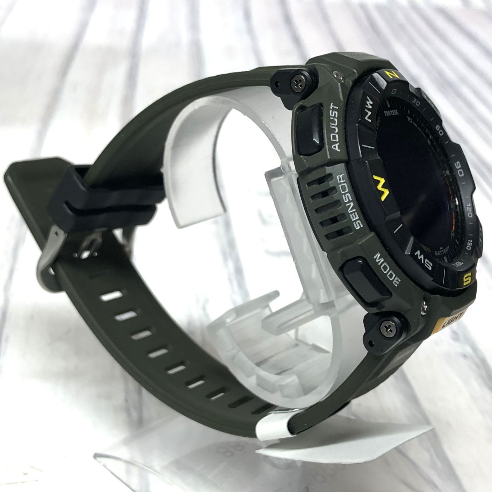 m001 X(60) CASIO PROTREK PRG 340 3JF Casio Pro Trek Green with box Climber Line