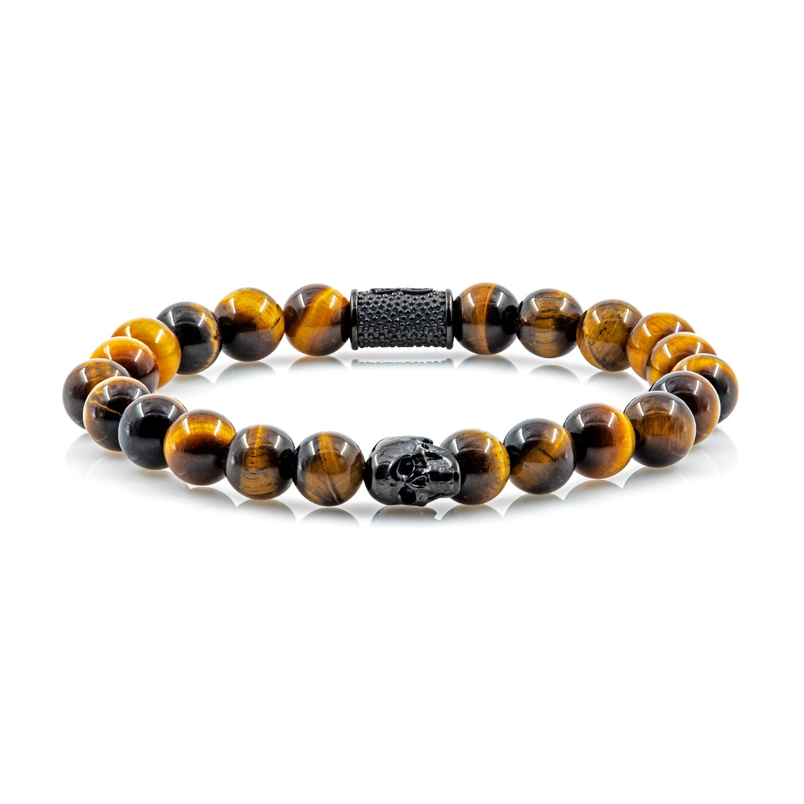 Tiger Eye Bracelet Bracelet Bead Bracelet Skull Stainless Steel