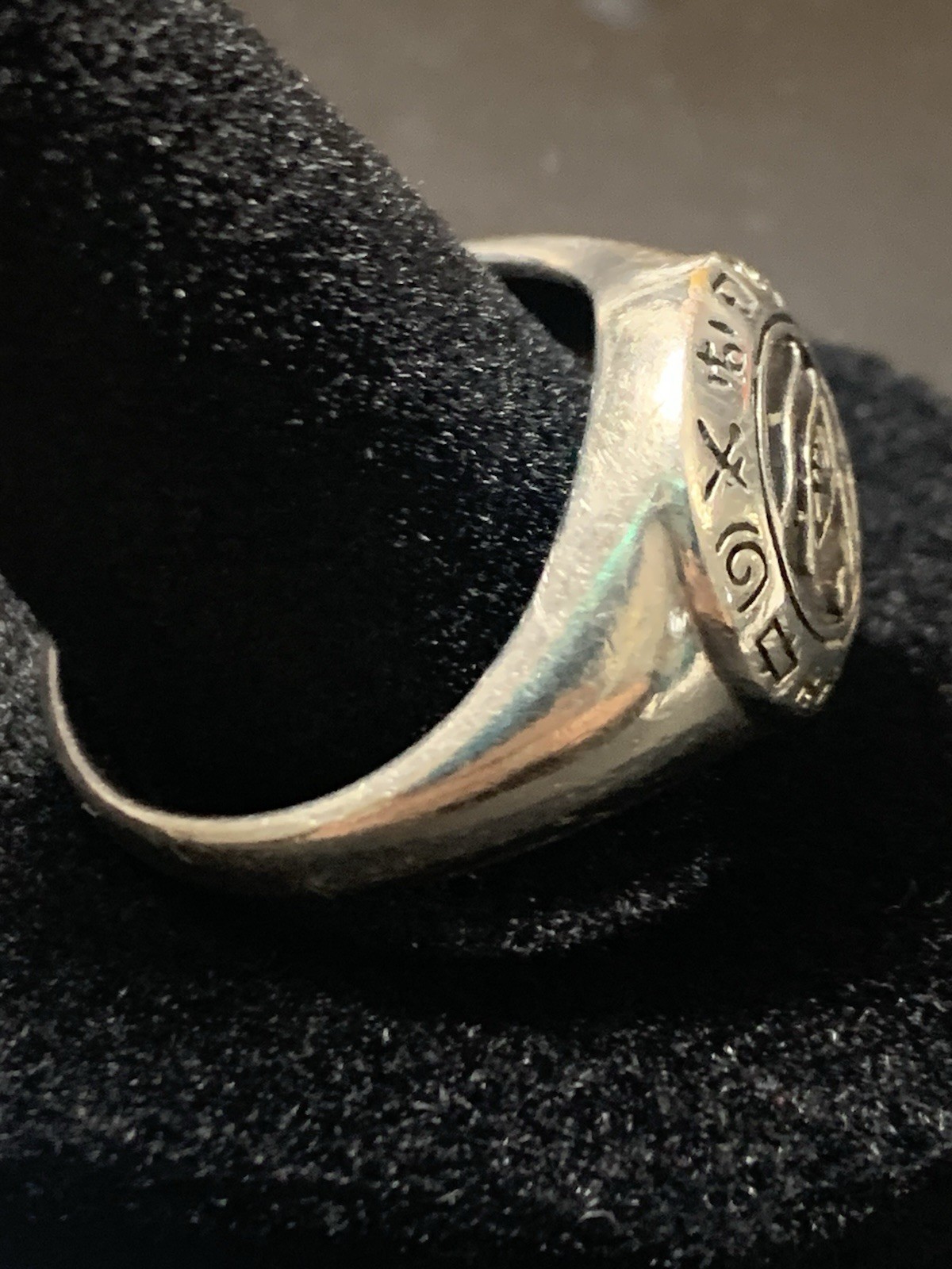Egyptian Eye Of Horus Ra(Udjat) Men’s Ring By Peter Stone 925 Ster.Sz 11 8grams