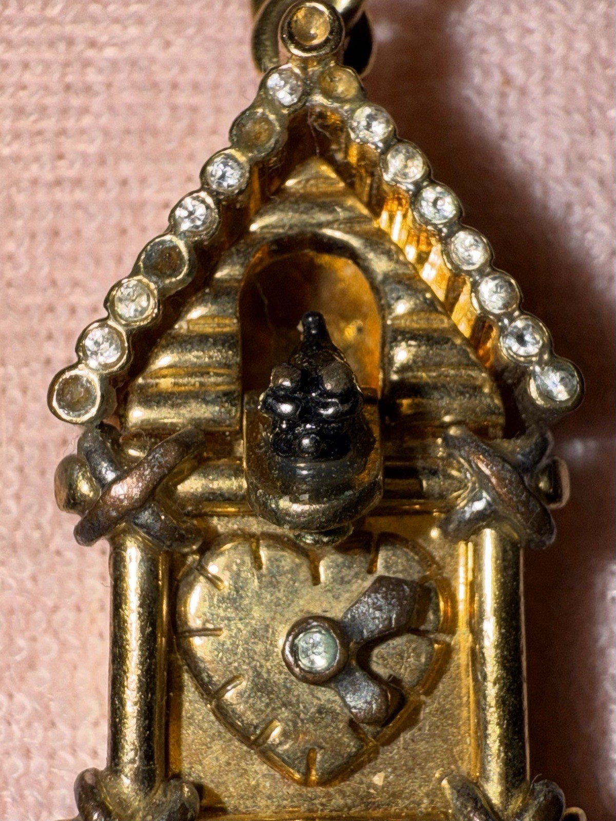 Juicy Couture Cuckoo Clock Charm 2006 Retired With Scottie Dog YJRU1086 Vintage