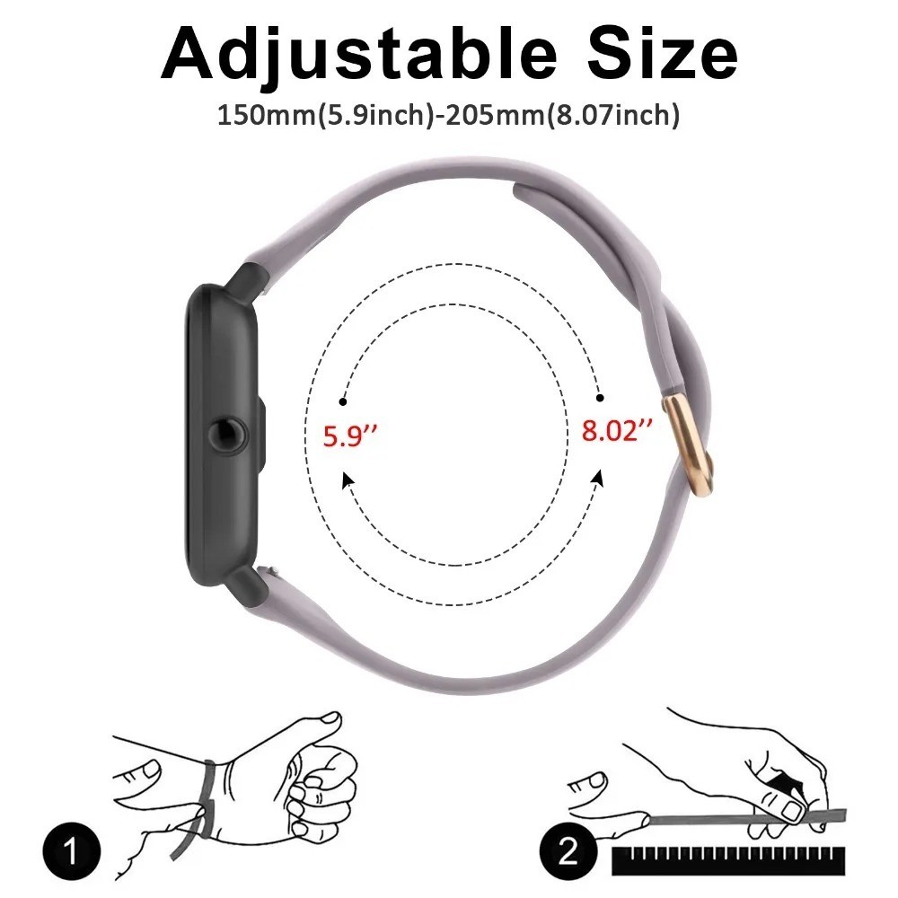 20mm Thin Silicone Strap Band For Samsung Galaxy Watch 7 6 5 4 40mm 44mm