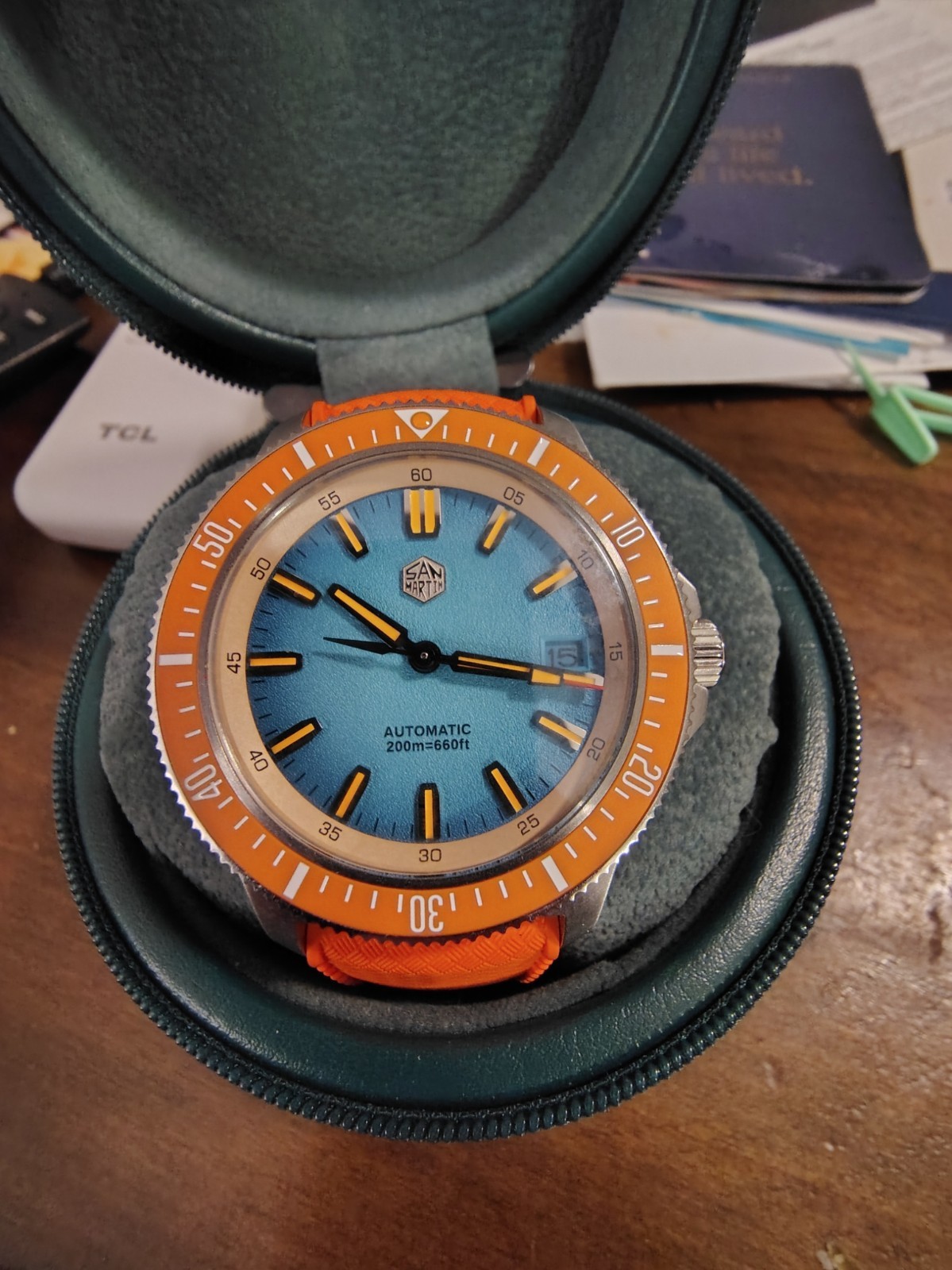 San Martin 40mm Diver AUTOMATIC Men’s watch SN0118- US shipping only