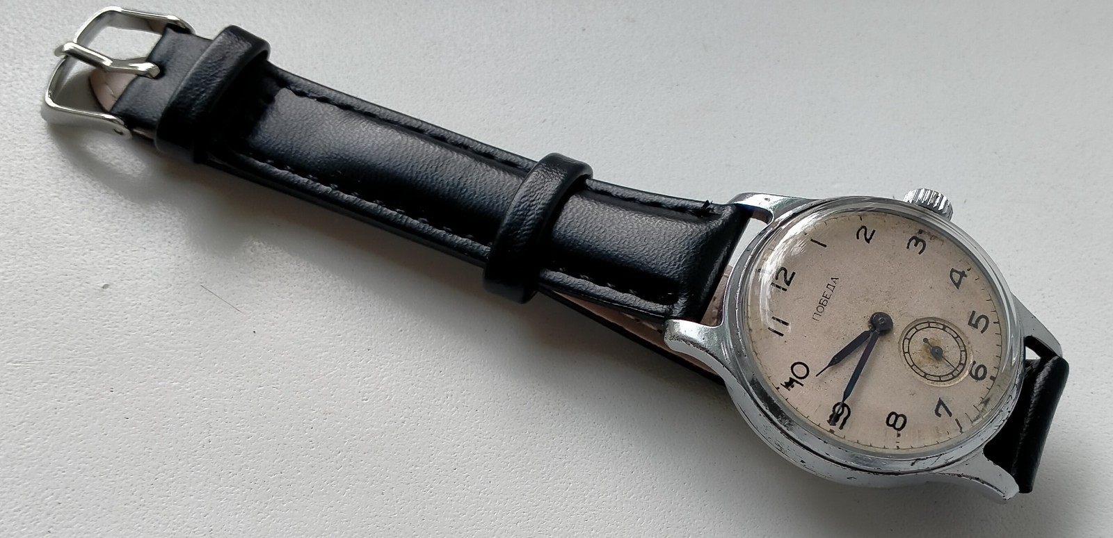 Pobeda 2602 Screw-Down Caseback Vintage Original Soviet Watch 1MChZ 1952