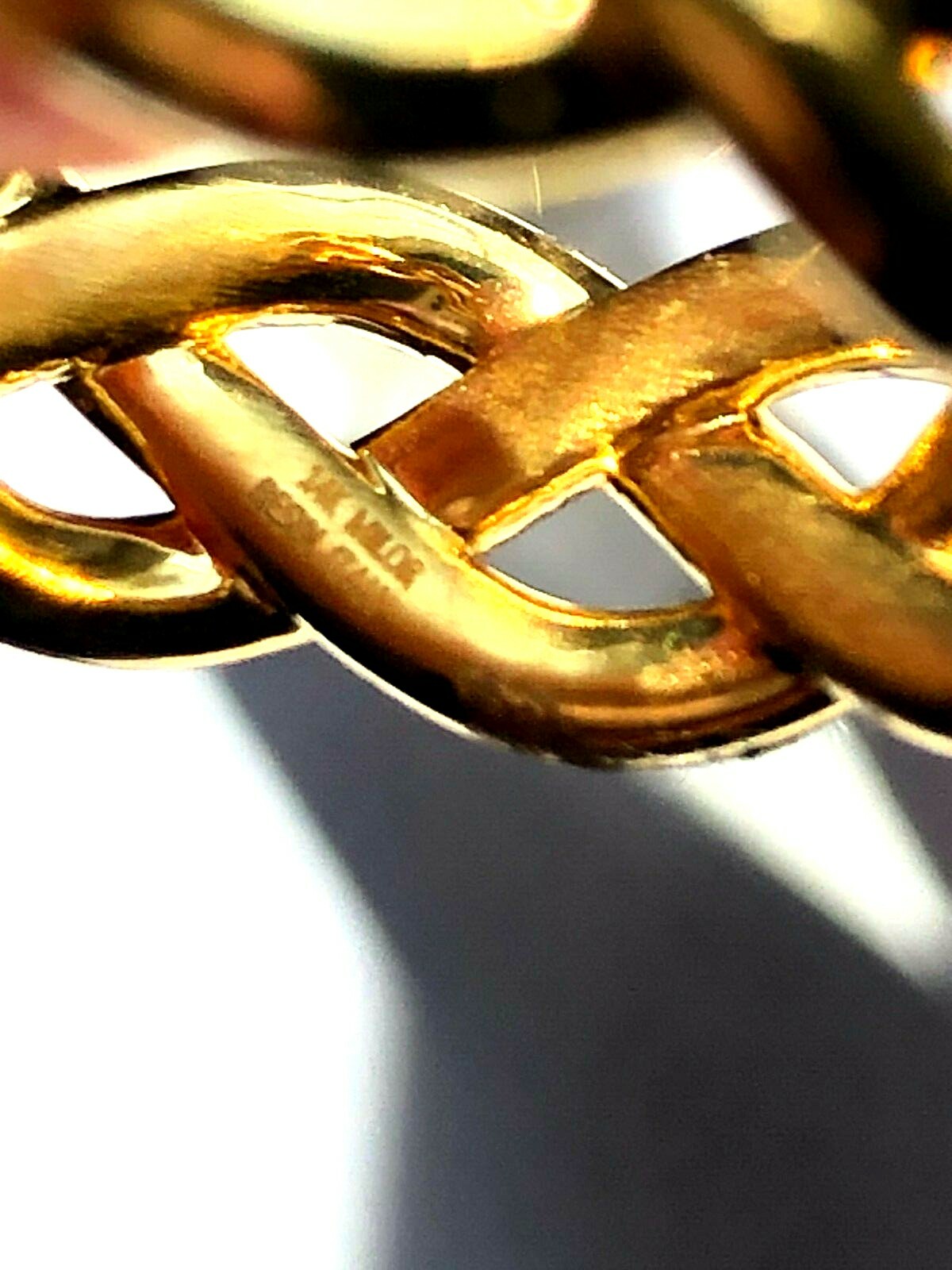 ORO NUOVO POLISHED 14K GOLD OVER RESIN BRAIDED BAND SIZES 7,8,10,11 (M4627-1262)