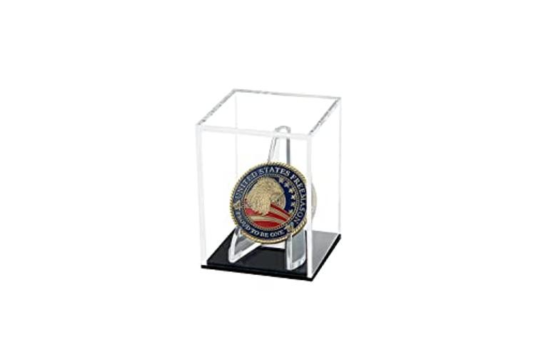 Championship Ring Display Case Baseball Rings Clear 2.7 × 2.7× 3.5 inches