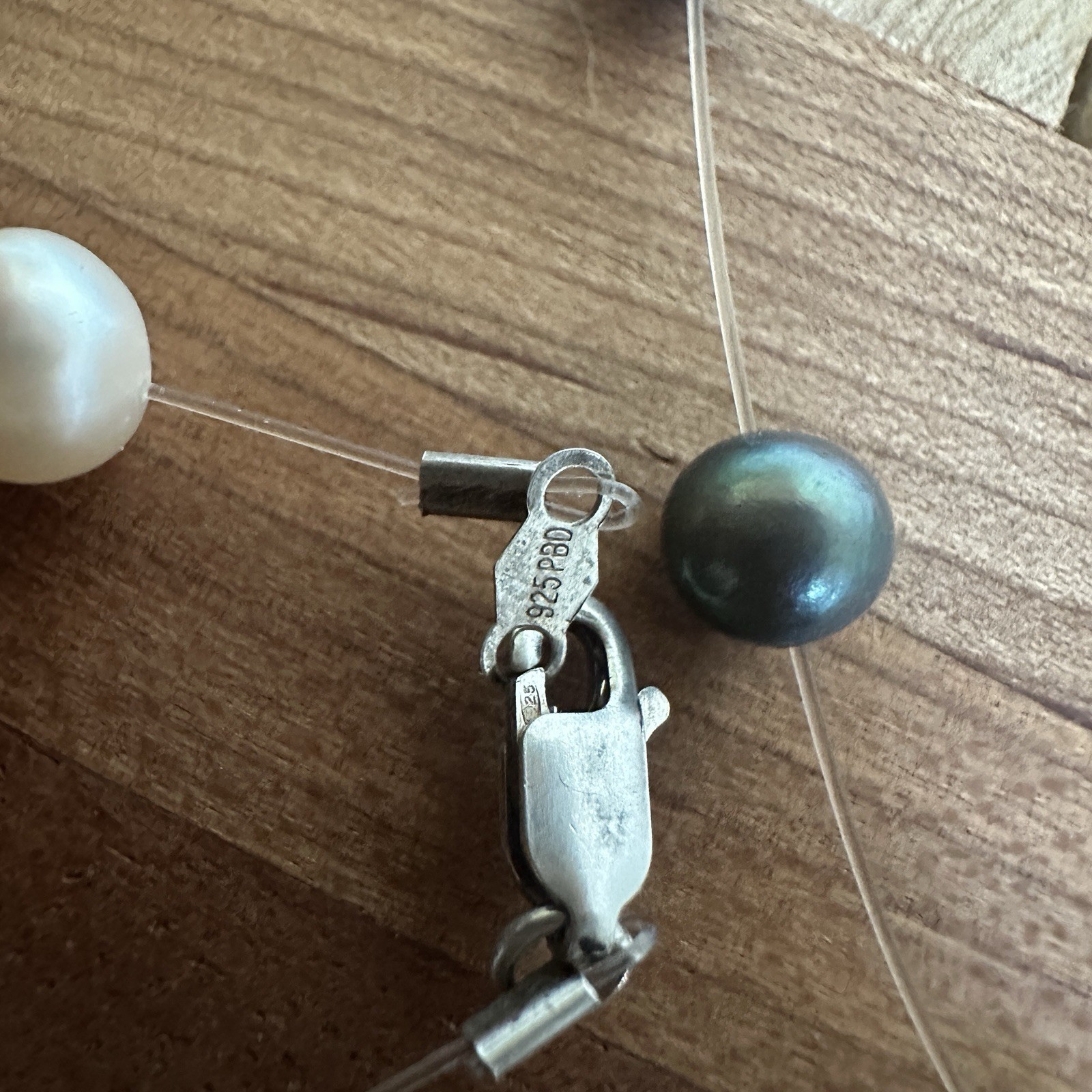 Peter Brams PBD 2 Necklaces 18 Inch Tahitian Culture Pearls 925 Sterling 15.2g