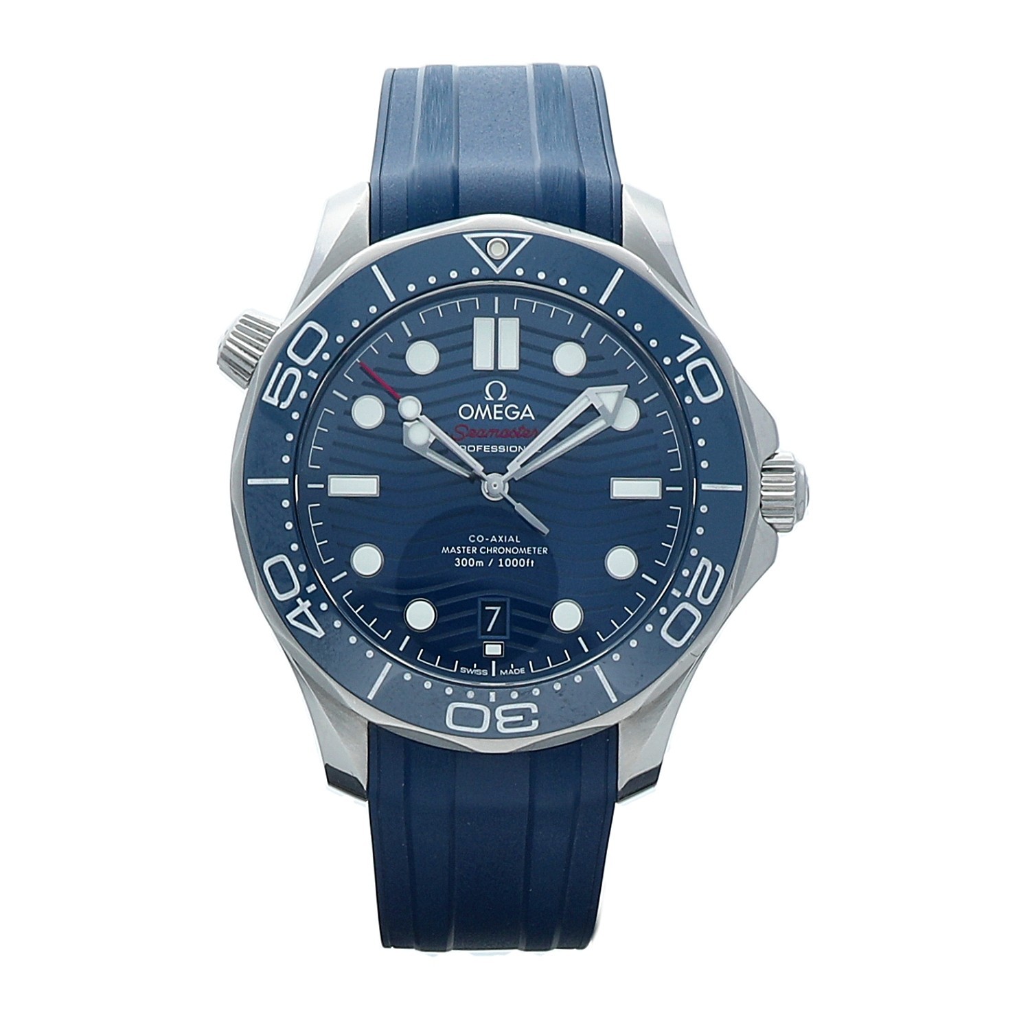 Omega Seamaster Diver 42 mm Steel Blue Ceramic Rubber Automatic Men’s Watch