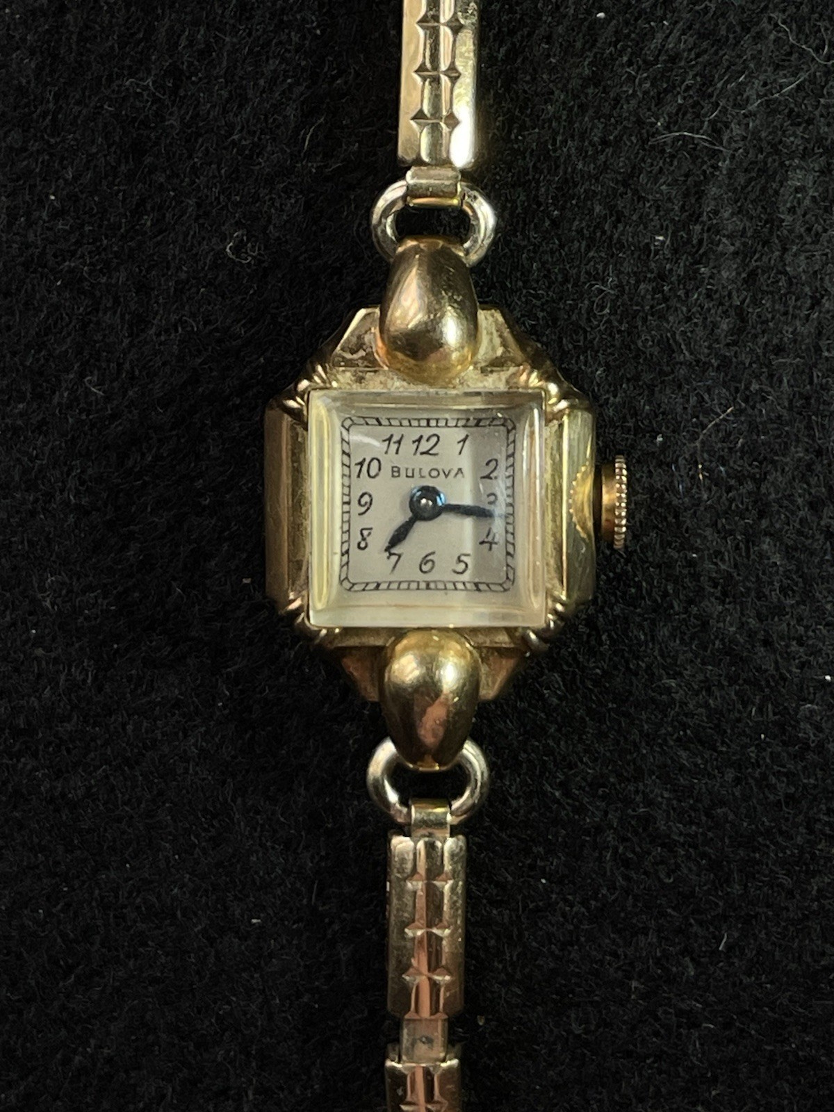 1947 Bulova Ladies Watch 21 Jewels 10K Gold Filled 12K GF Band Repair
