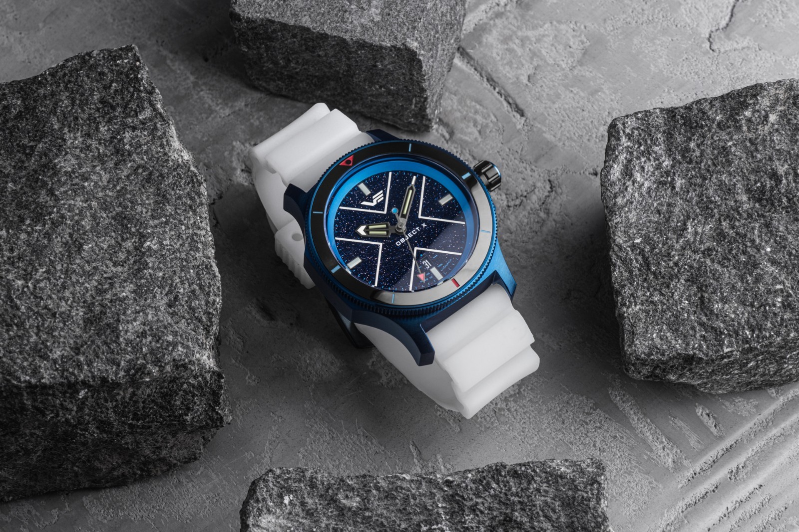 Vostok-Europe OBJECT-X Automatic NH35-599E776 Blue Tritium Watch
