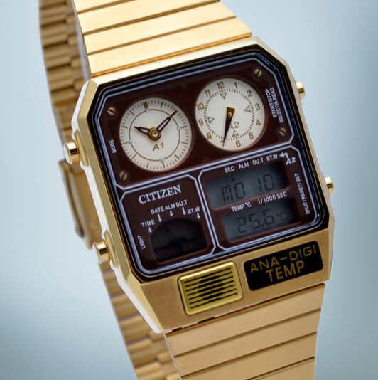 CITIZEN COLLECTION ANA-DIGI TEMP JG2103-72X Analog Digital Watch Gold 32.5mm