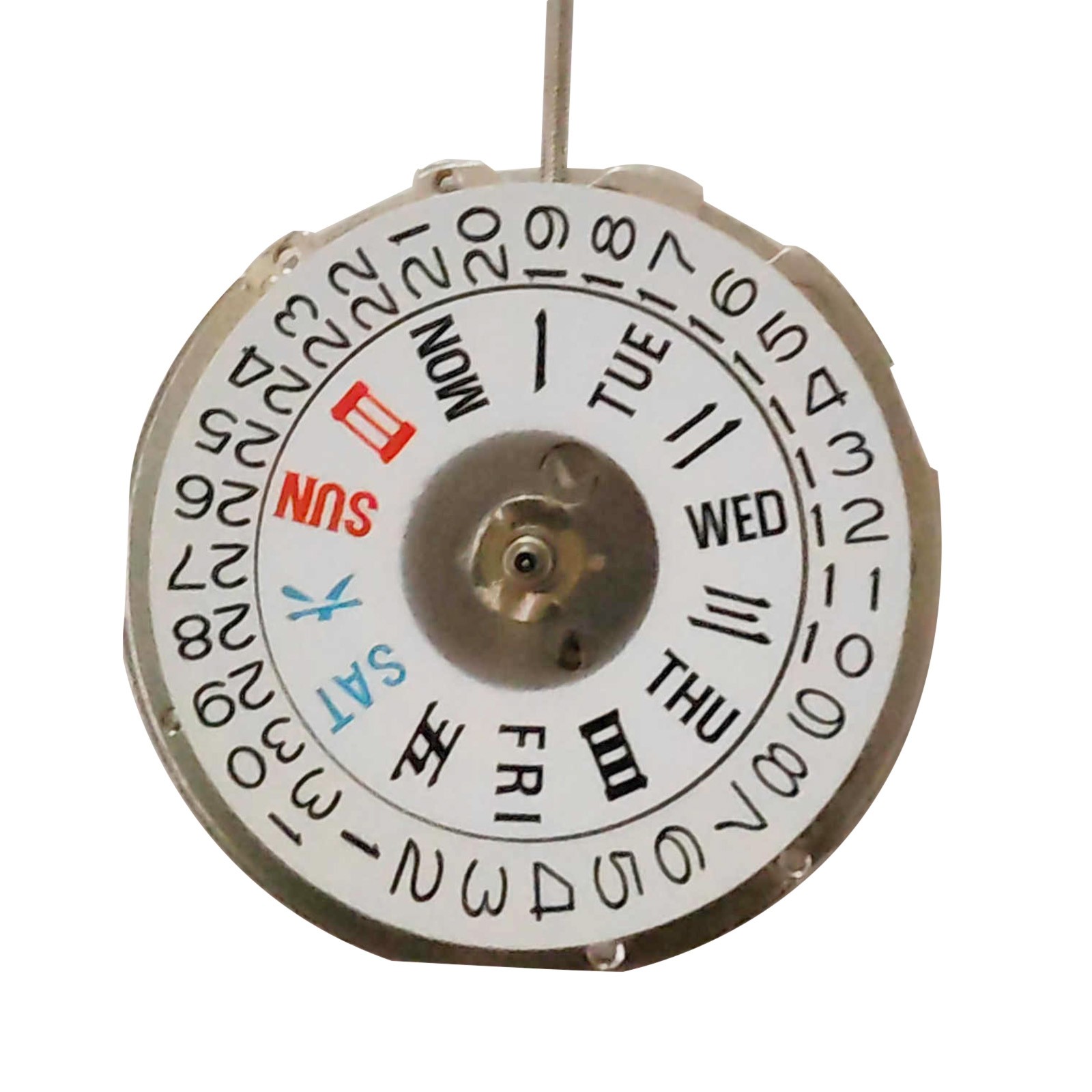 China Made Auto Mechanical Watch Movement Day Date Crown at 3 For NH36 Durable