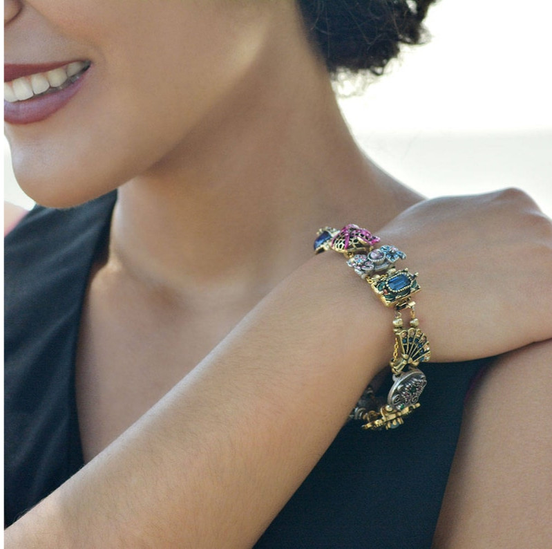 Sweet Romance Queen Elizabeth Slide Bracelet: English Royal Charm $191 NWT