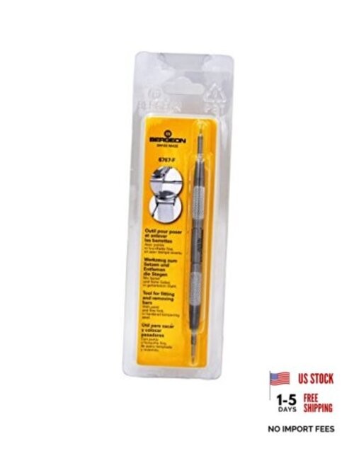 Bergeon 6767-F Watch Spring Bar Tool – Long Stainless Steel Handle