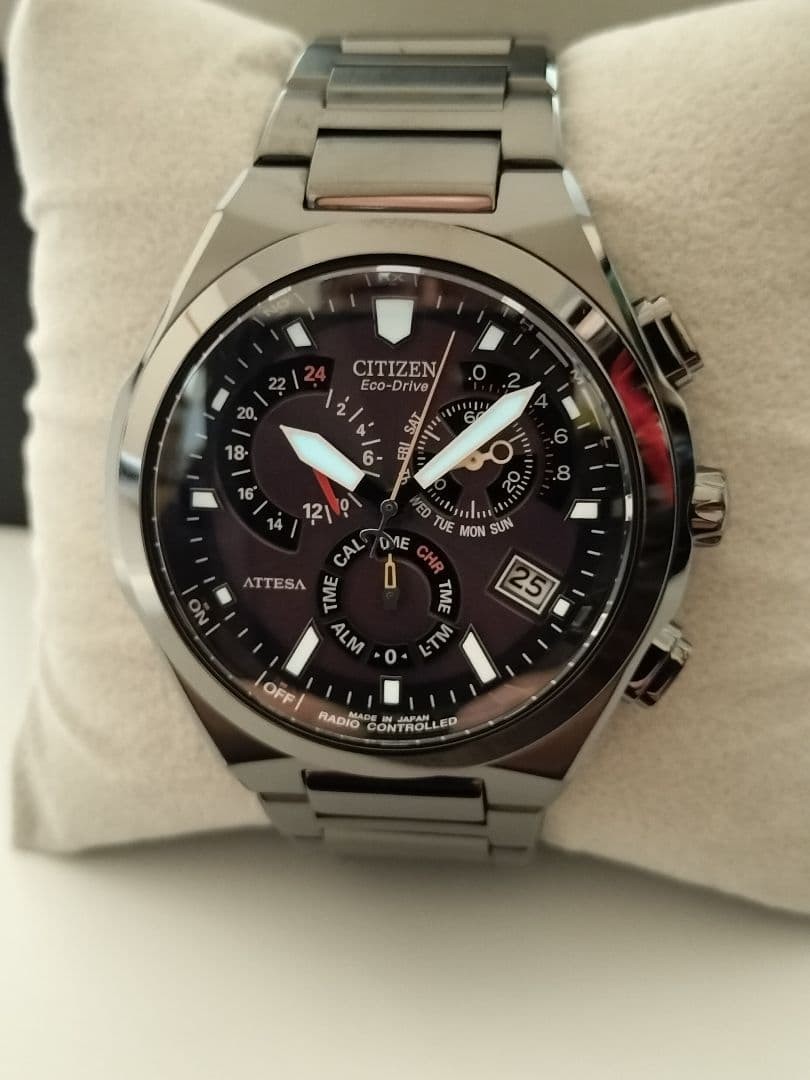 CITIZEN Attesa E610 Black Titanium Eco-Drive Chronograph
