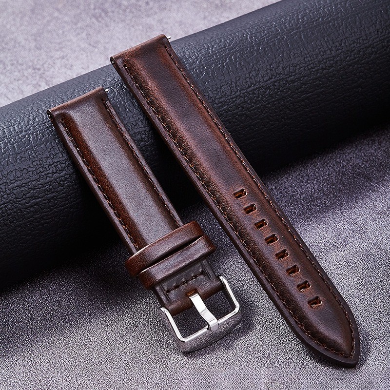 Quality Genuine Leather Watch Strap Fashionable Universal Band 18 20 22 24 26mm