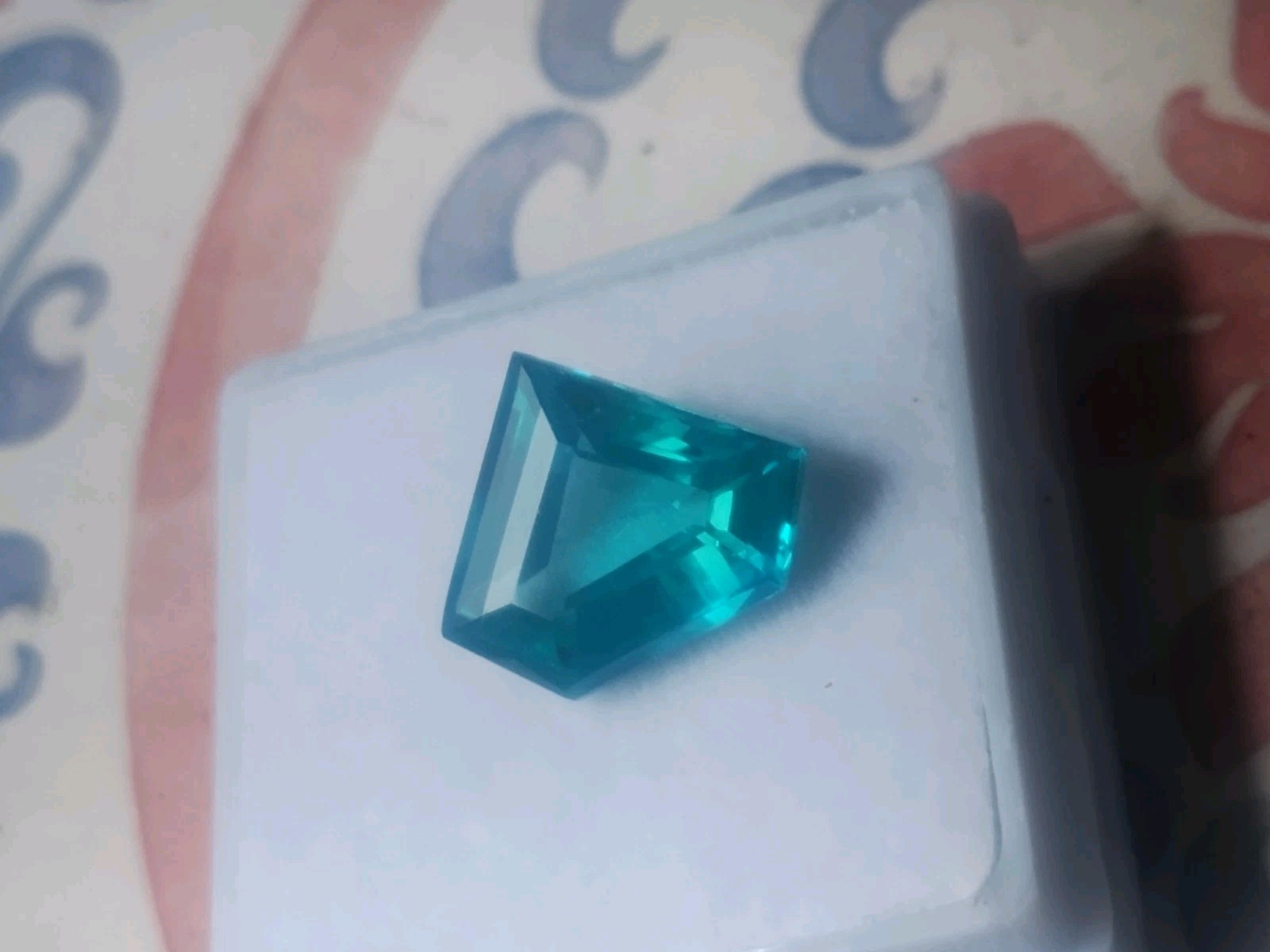 5.85ct Serendibite Green Bluish Unheated AGL Certified Fancy 10.5×12.5×5.7mm