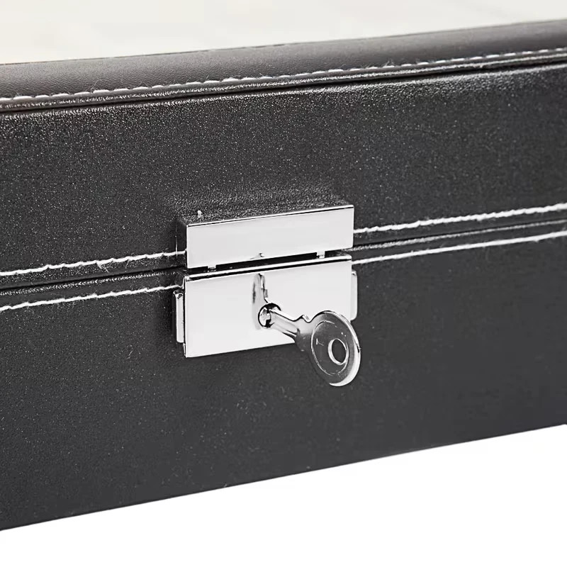 6/10/12/20/24 Slots Watch Box Top Storage Display Case Organizer Gift