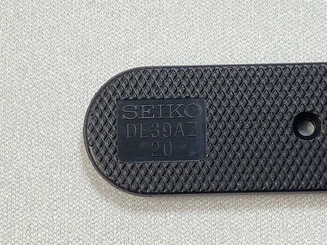 Seiko Genuine 20mm Diver’s Watch UrethaneBand Black DE39AZ for SBDX001/8L35-0010