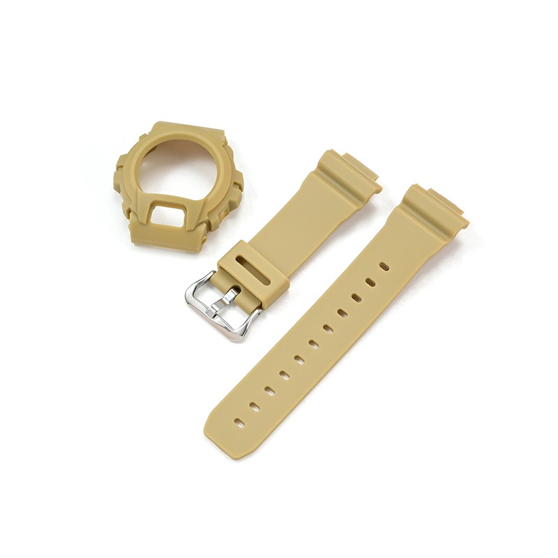 Case + Strap for Casio DW-6900/6600/6930 TPU Resin Watch Band Bracelet Shell