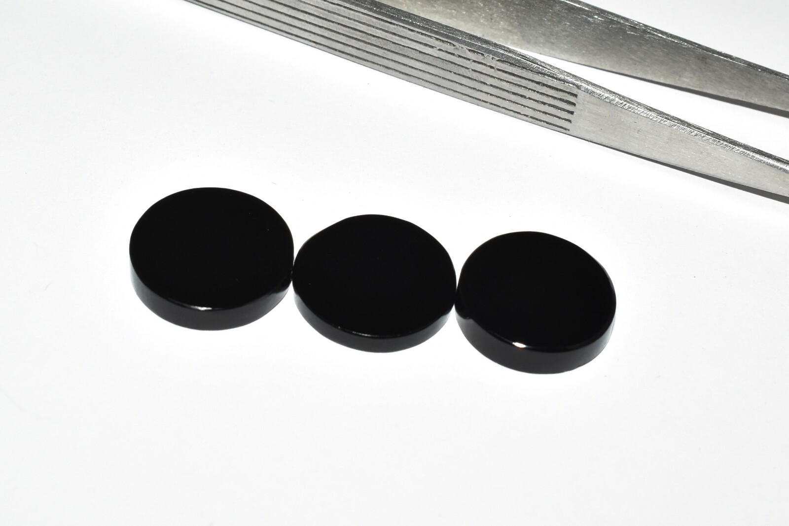 natural black Onyx Flat , black Onyx Round Shape Coin,Loose gemstone