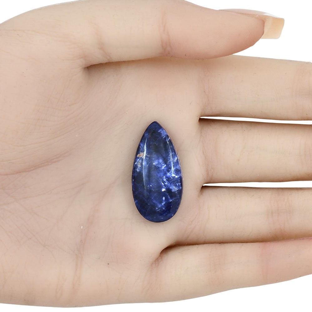 Natural Sodalite 29.17x15x5.8 mm Pear Shape Polished Loose Gemstone LS01834-26