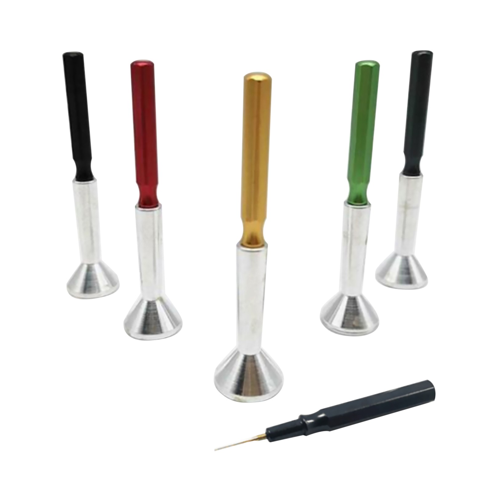 5 IN 1 Professional Oiler Pen Needle Metal Tip With Dust Cap Watch Repair Tool