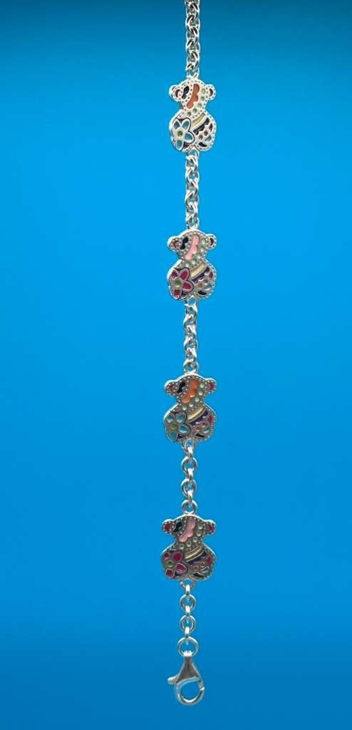 TOUS – Authentic Silver and Enamel Tous Bracelet