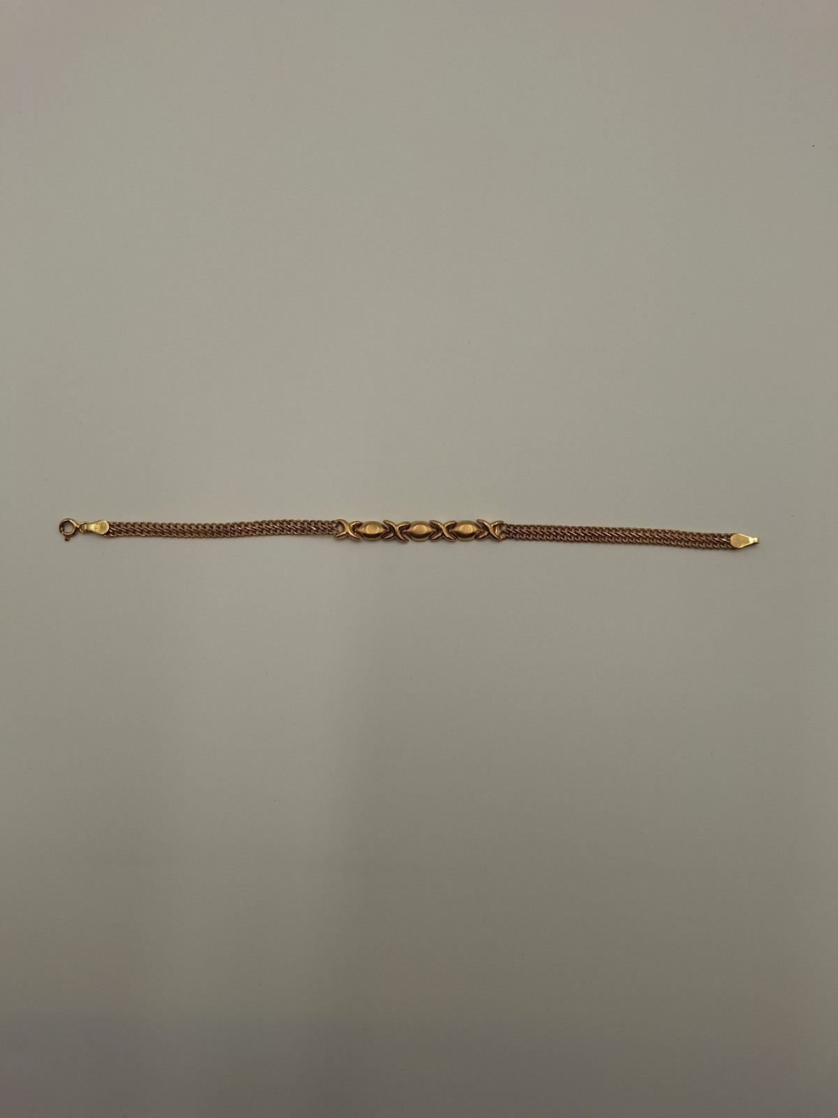 10 K Yellow Gold And Amethyst Bracelet Trio 10.4 Grams Total Weight