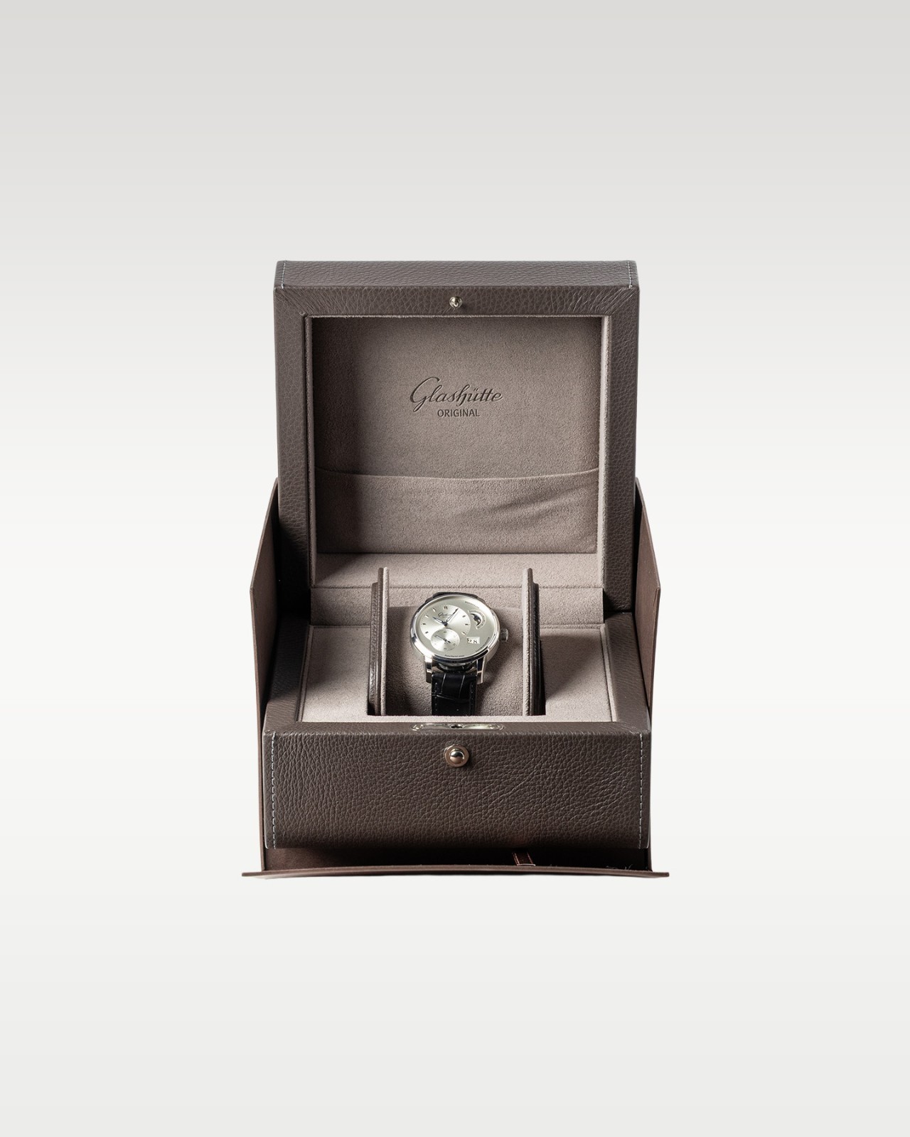 Glashutte Original PanoMaticLunar Silver Dial Men’s Watch 1-90-02-42-32-61