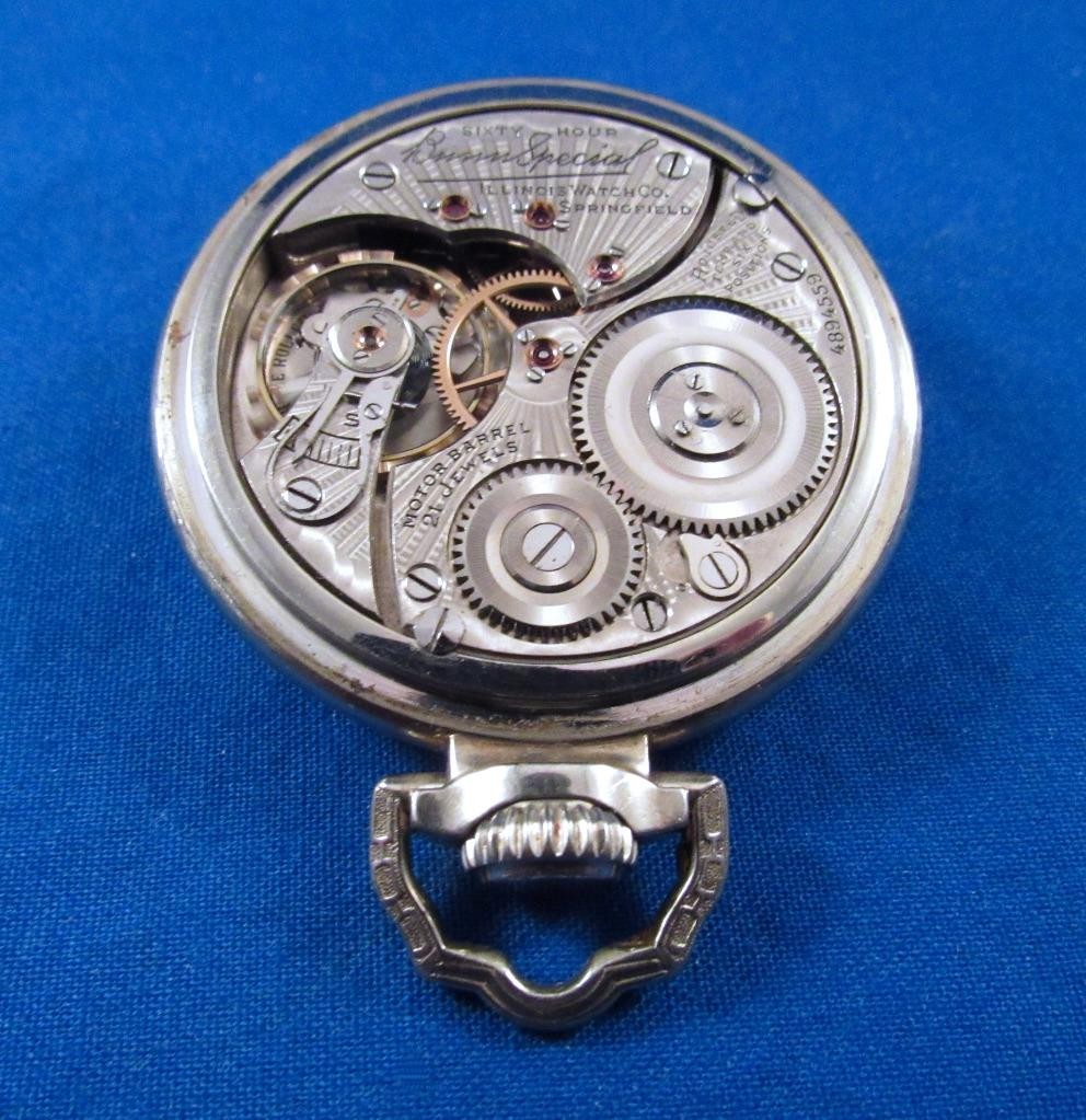 1927 ILLINOIS Type III 60 Hr BUNN SPECIAL 21J Railroad 16s 14K GF Pocket Watch
