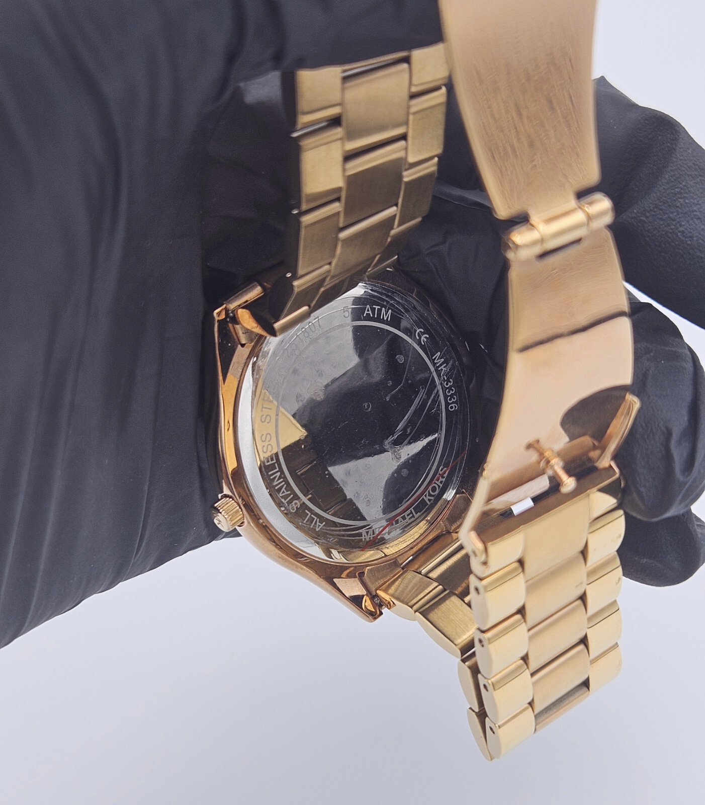 Michael Kors Argyle Gold Stainless Steel Watch with Rose Gold Dial MK3336
