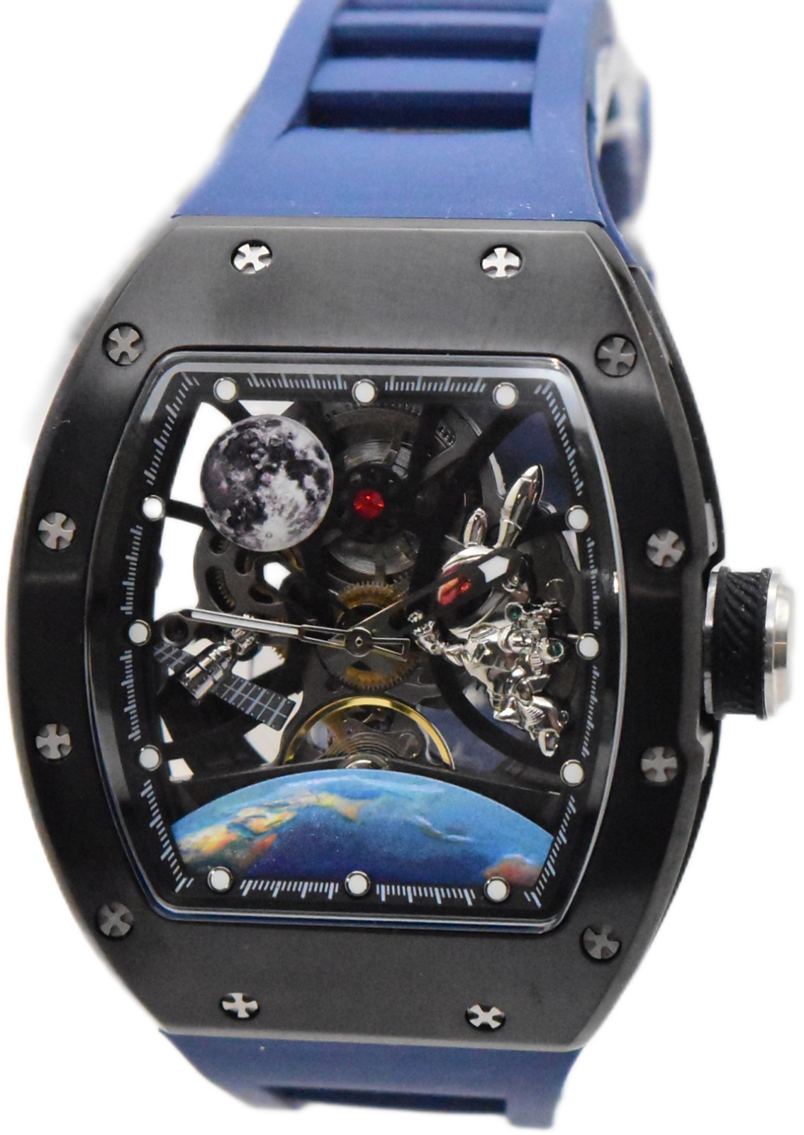Invicta S1 Rally Interstellar Automatic Men’s Skeleton Dial Watch Blue 49009