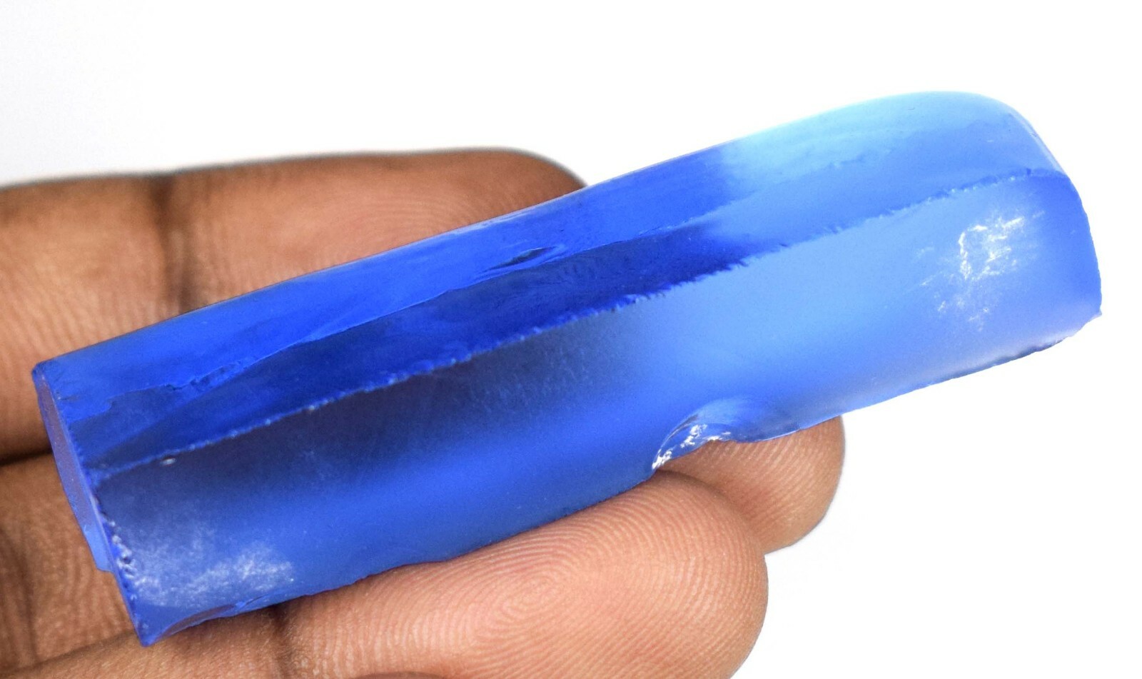 Brazilian Blue Topaz 100 Ct. Gemstone Slice Rough Certified AD469 New Product