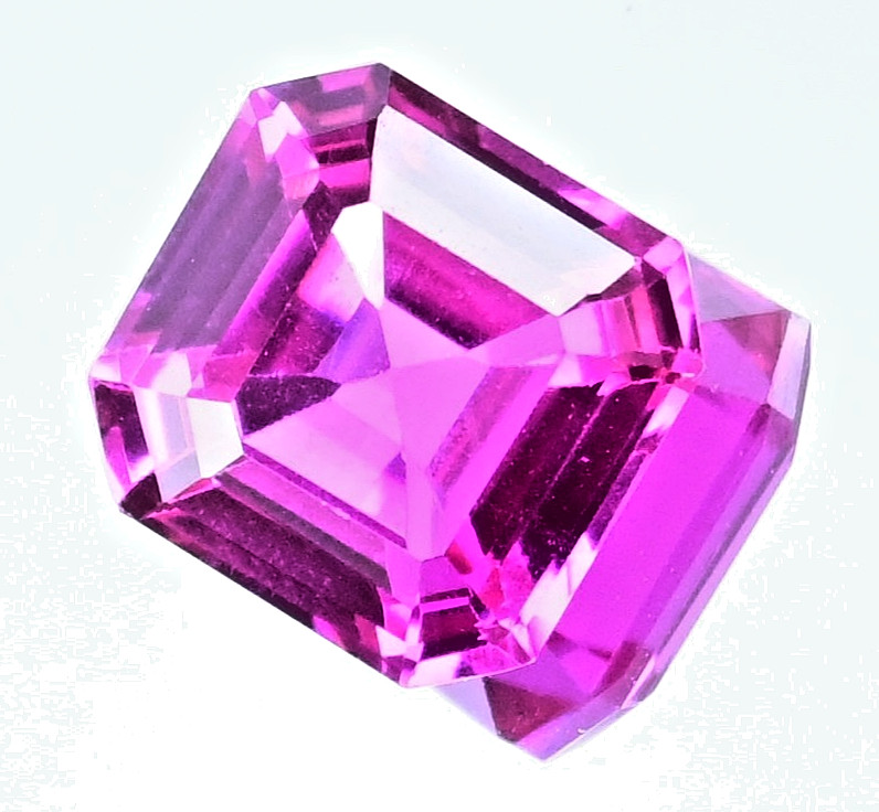 5.75 Ct Natural Mogok Pink Ruby Octagon Shape Certified Flawless Loose Gemstone