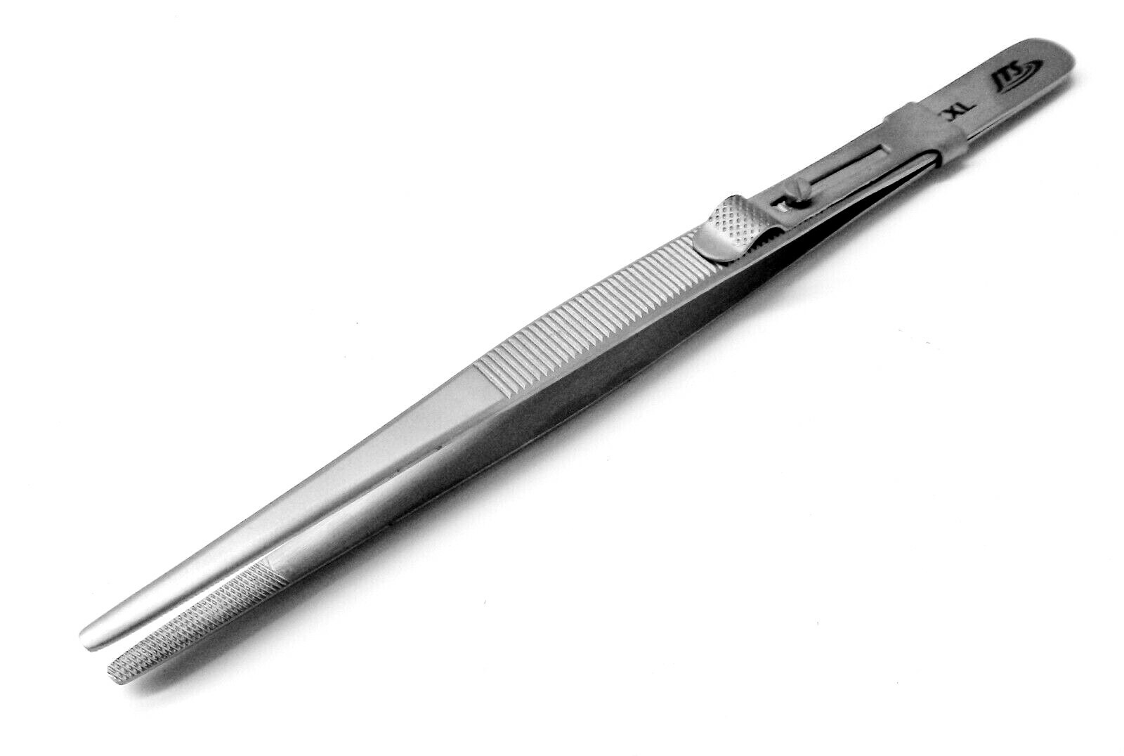 Diamond Tweezers Large Blunt Tip XXL Slide Locking for Colored Gemstones Beads