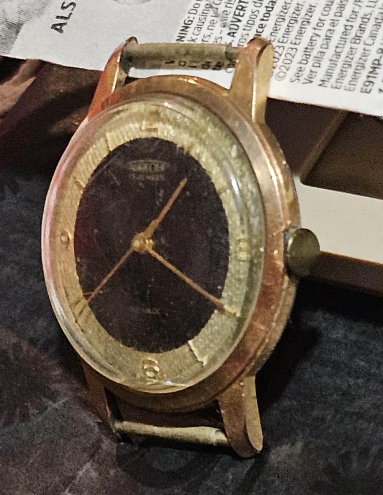 Aureole Swiss Watch 17 Jewels Mens Watch 10k GF Winder Runing