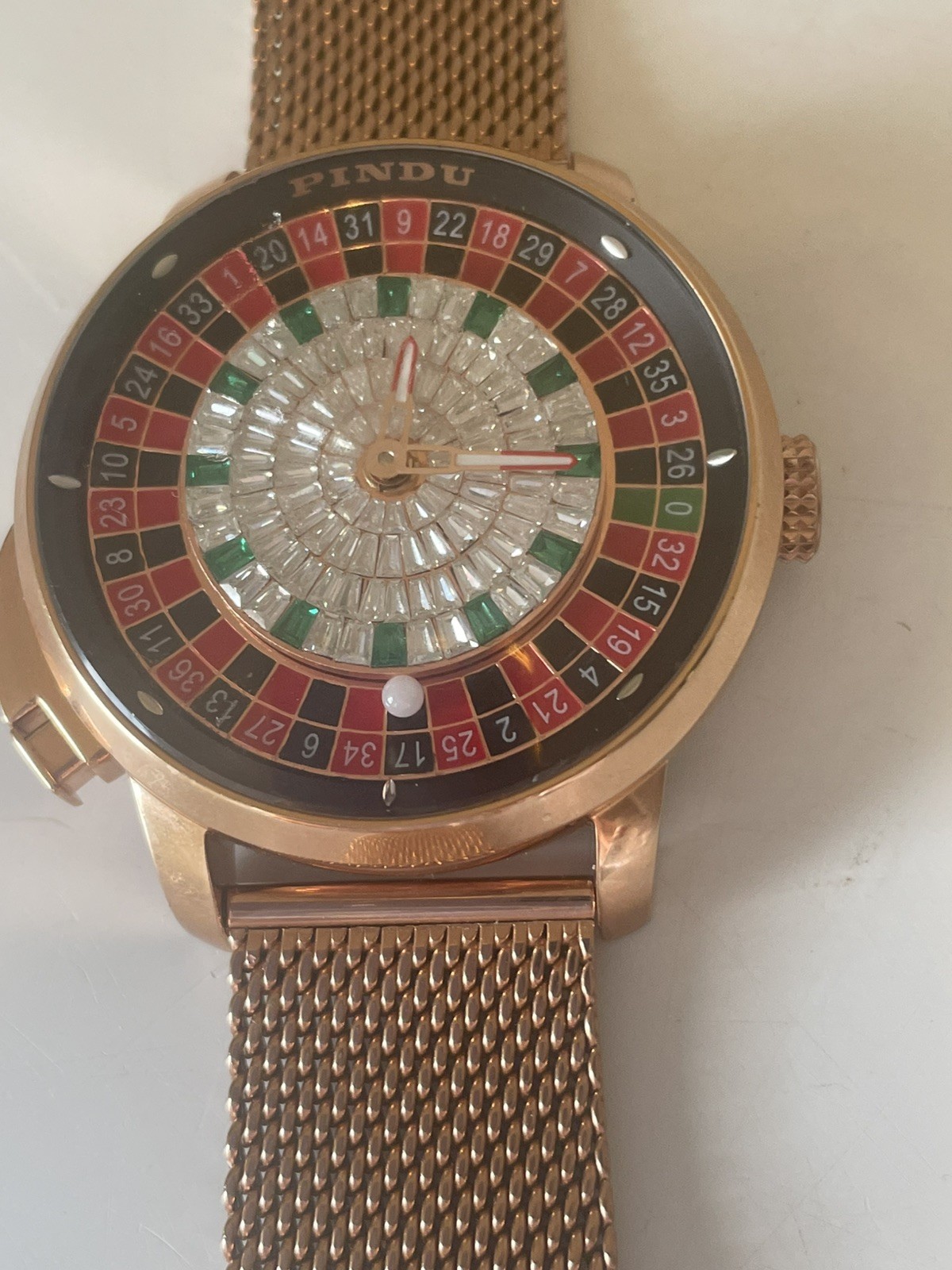 Pindu Men’s Watch Button Roulette