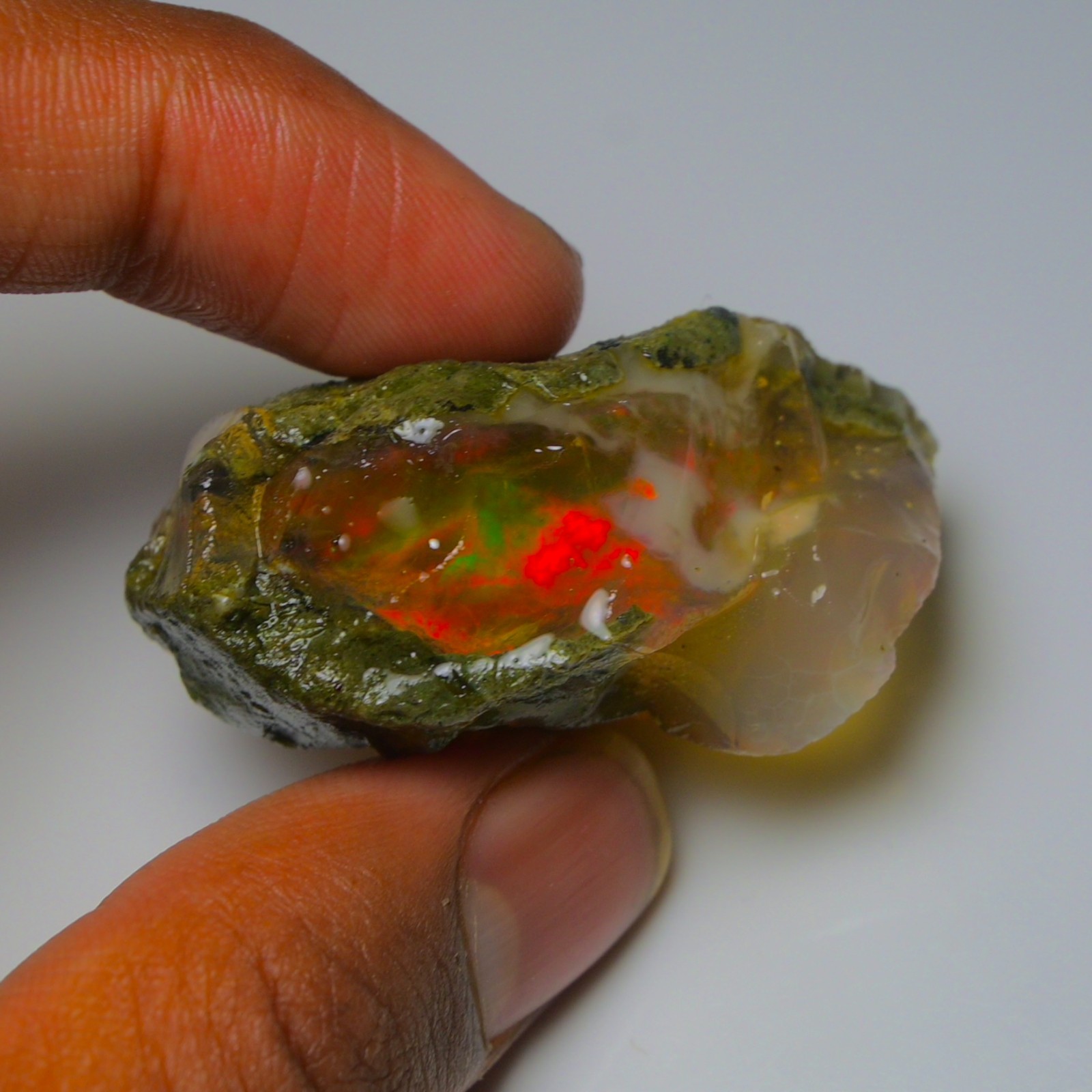 Stunning Ethiopian Opal Rough 100.00 Cts, Large Oil Opal Specimen Natural Opal