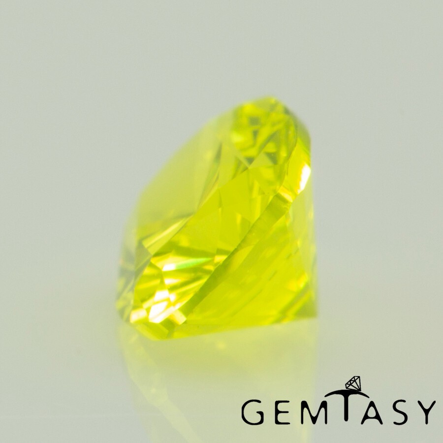 Cut stone – YAG Neon Czochralski Pulled lab grown facet Cushion 6x4mm 0.5-0.6ct