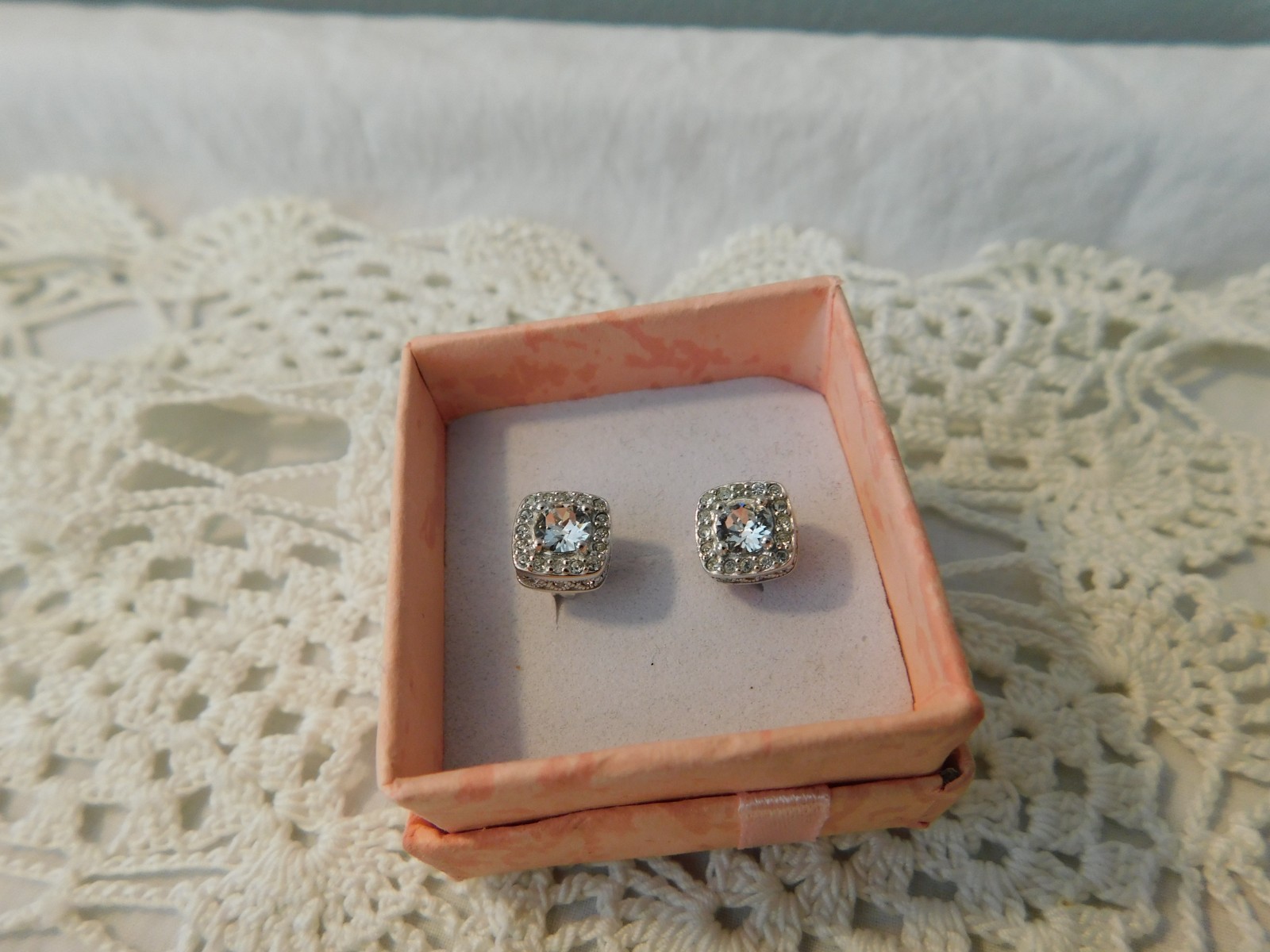 OTC 925 Cubic Zirconia CZ Sterling Silver Stud Earrings