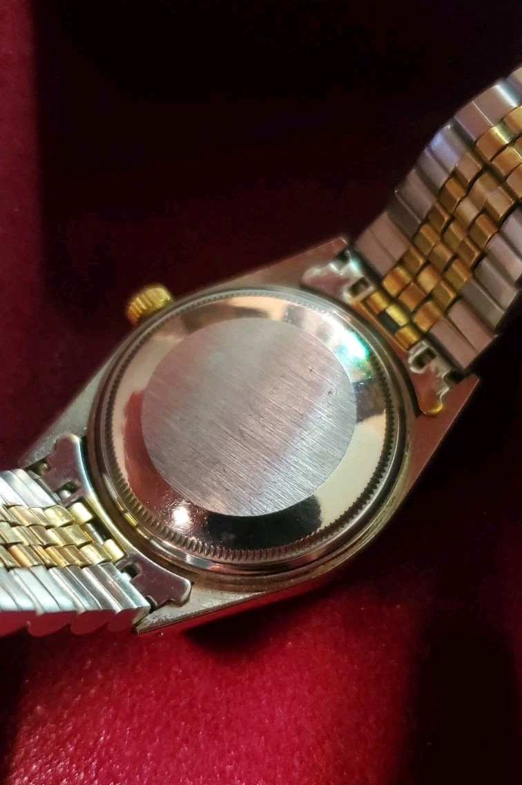Ambassador 35mm 2 Tone Gold Dial President Date Quartz Men Watch, Run (Lot2342)