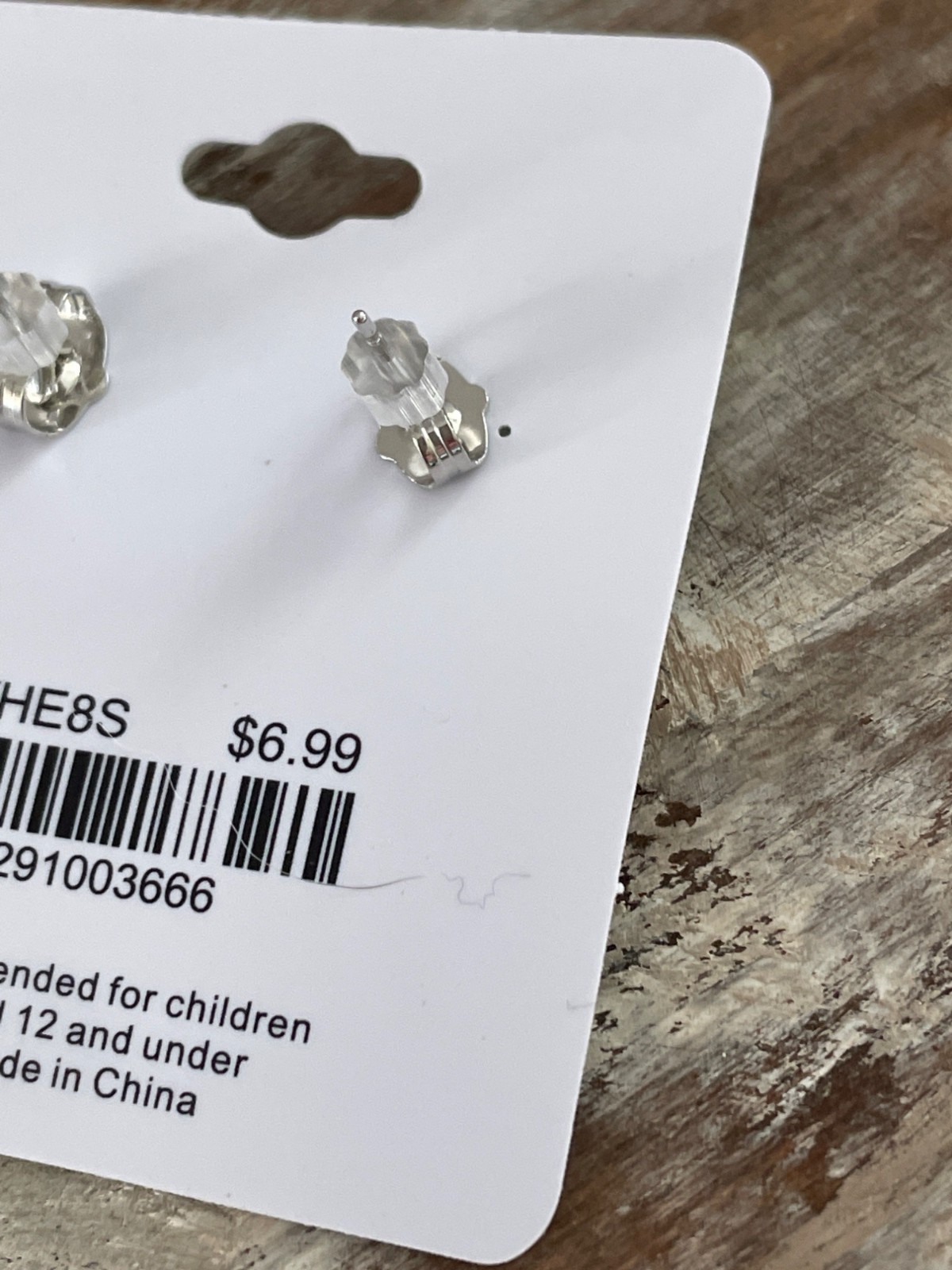 Fancy Whitney Butterfly Earrings Silvertone Clear Stones Lead and Nickel Free
