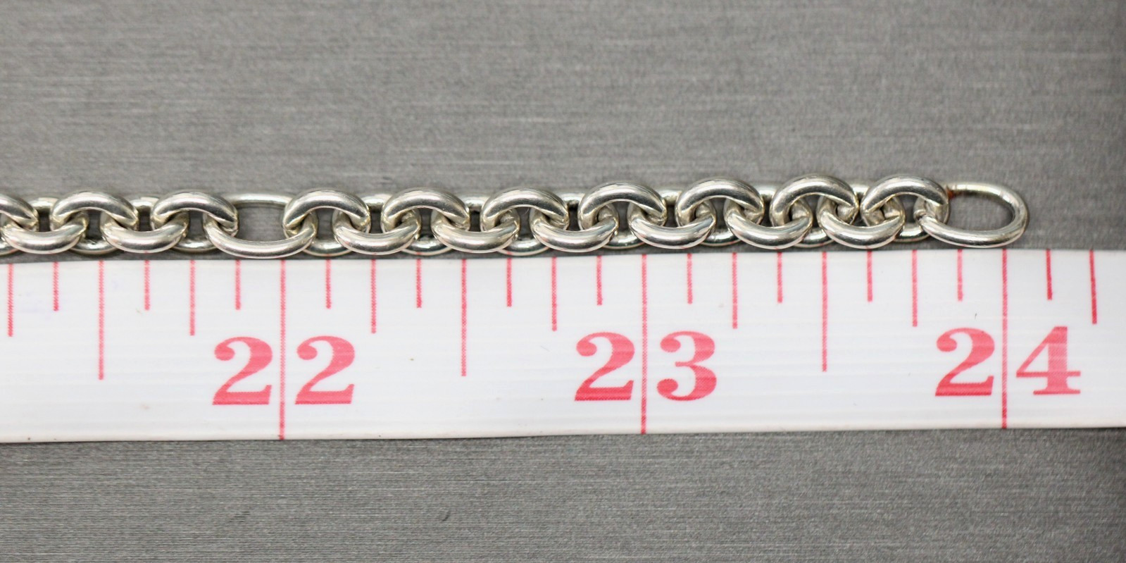 John Hardy 925 Sterling Silver Classic 6mm Chain Necklace 22″- 24″ Long 47.8g
