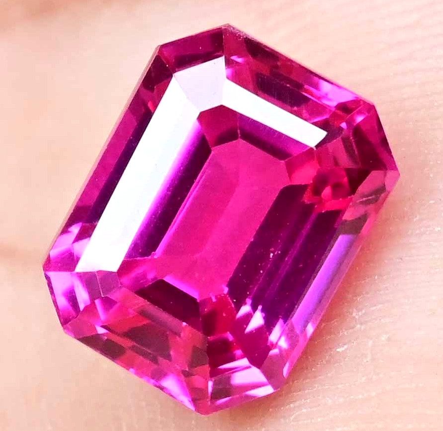11.30 Ct Natural Mogok Pink Ruby Certified Stunning Emerald Rare Loose Gemstone