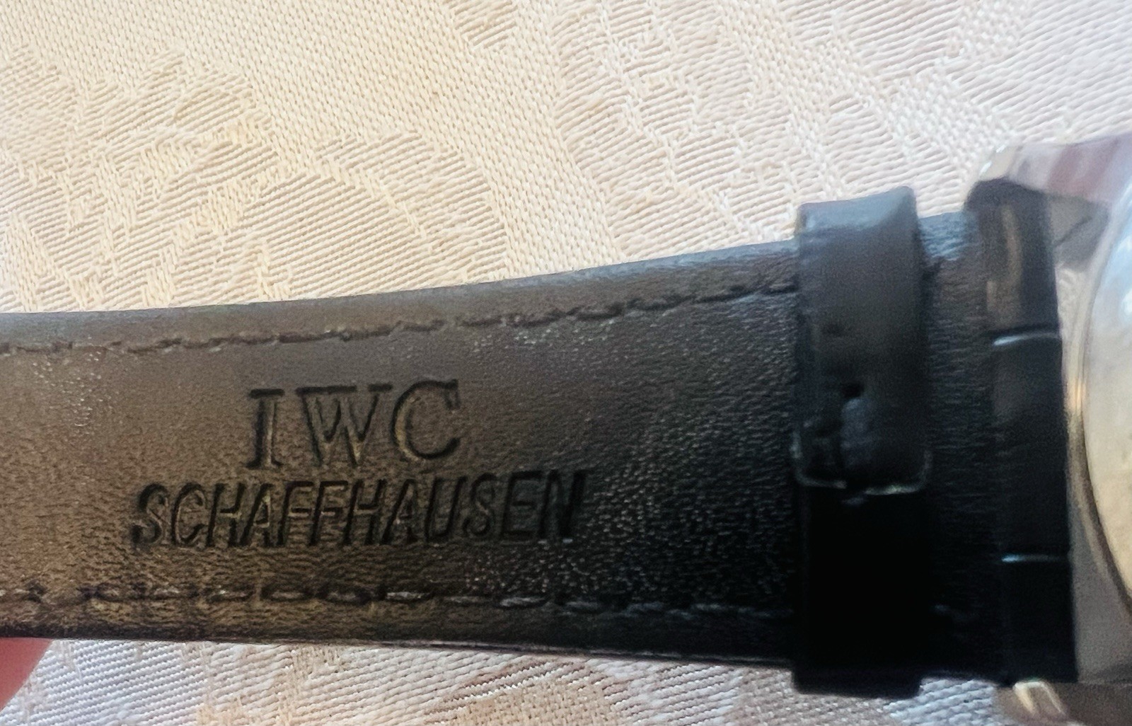IWC Portugieser Chronograph Automatic Green Dial Black Leather 41mm 30m