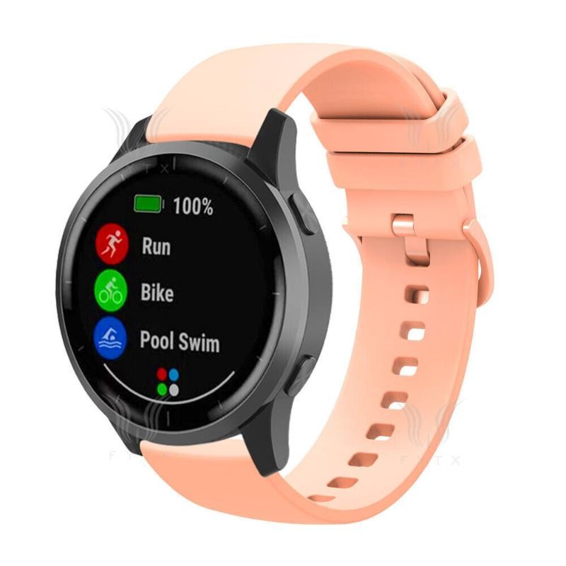 Strap for Garmin Vivoactive 5 4 4S 3 Venu 3 3S 2 2S Forerunner 265 Soft Silicone