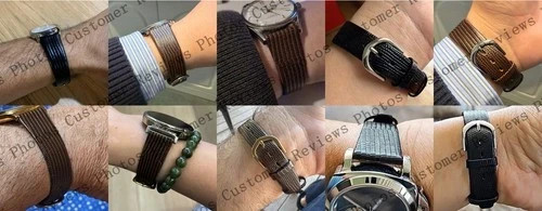 16mm 18mm 20mm Lizard Embossed Calf Genuine Leather Thin and Soft Watch Band