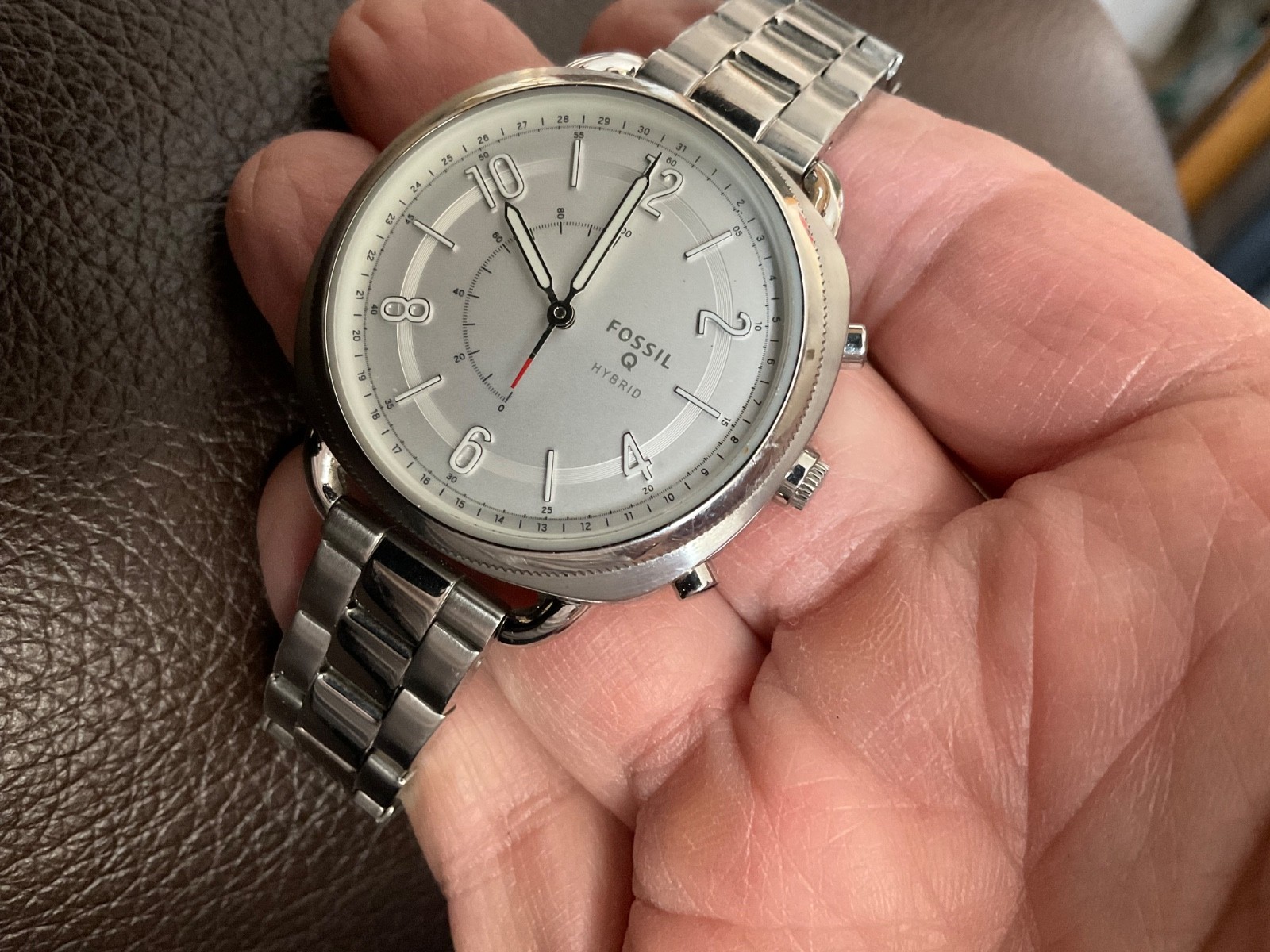 Fossil Q womens smart watch new batt needs app to run is online fit to 6 1/4 in.