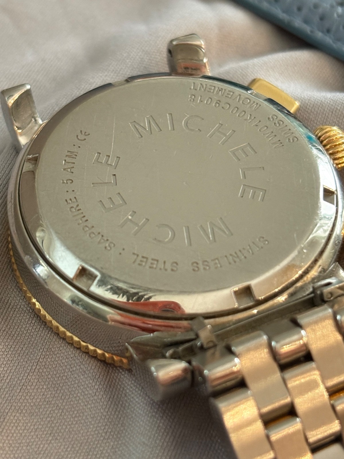 Michele Sport Sail Diamond MOP Dial Two-Tone Women’s Quartz Watch