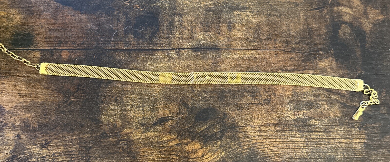Choker – Mesh Gold Tone – Not Signed
